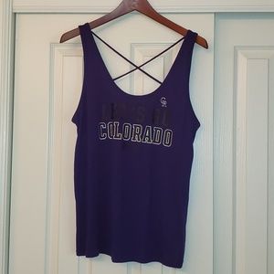Pink Colorado Rockies tank